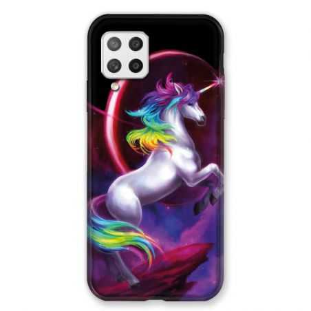 Coque Pour Samsung Galaxy A42 Licorne Arc en ciel