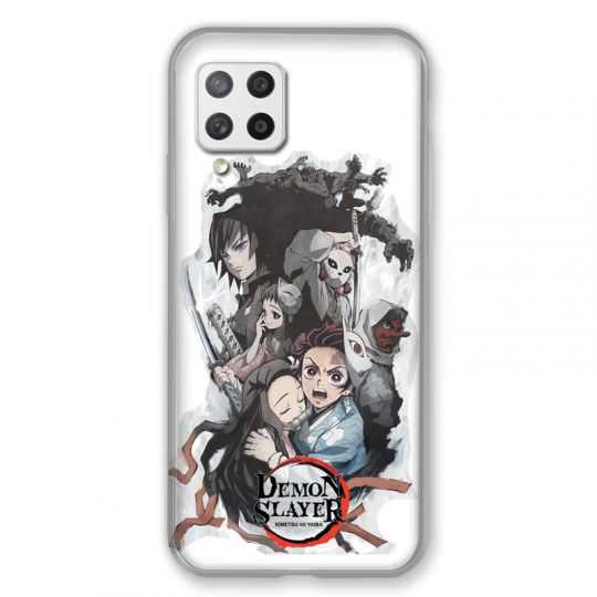 Coque Pour Samsung Galaxy A42 Manga Demon Slayer Blanc