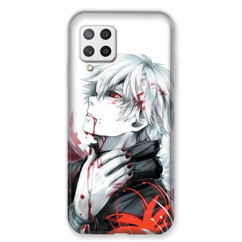 Coque Pour Samsung Galaxy A42 Manga Kaneki Blanc