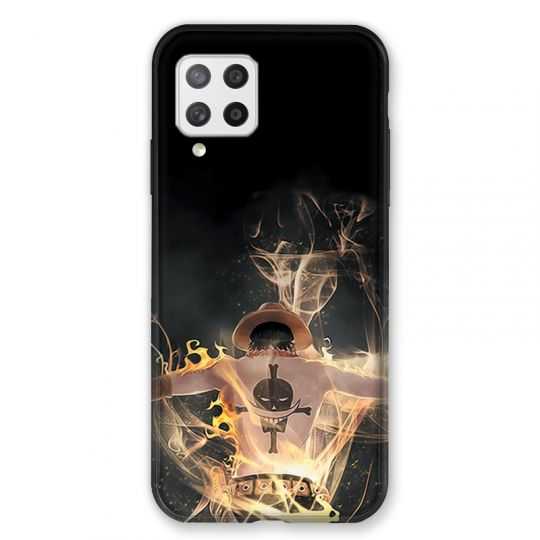 Coque Pour Samsung Galaxy A42 Manga One Piece Ace Noir