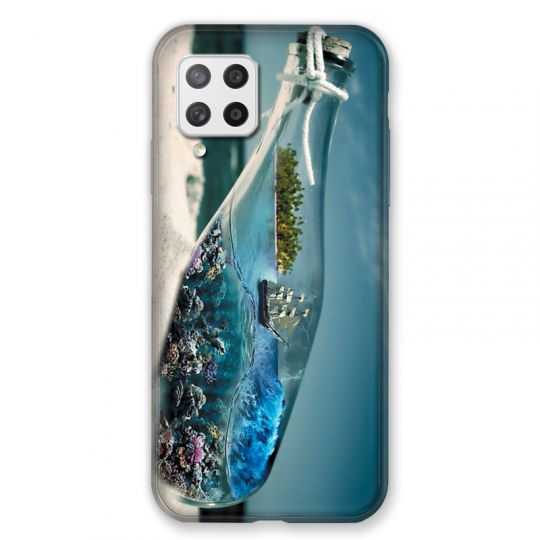 Coque Pour Samsung Galaxy A42 Mer Bouteille
