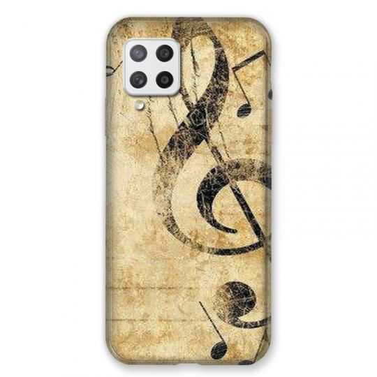Coque Pour Samsung Galaxy A42 Musique Clé Sol Vintage