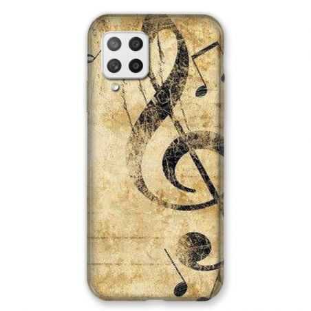 Coque Pour Samsung Galaxy A42 Musique Clé Sol Vintage