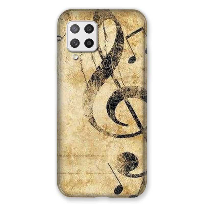 Coque Pour Samsung Galaxy A42 Musique Clé Sol Vintage