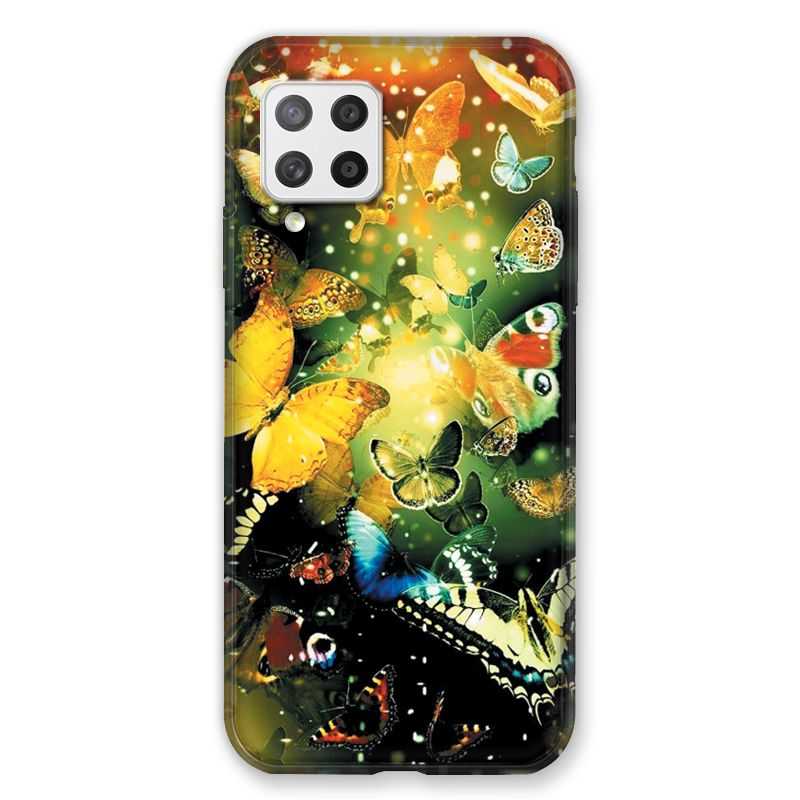 Coque Pour Samsung Galaxy A42 Papillon Jaune