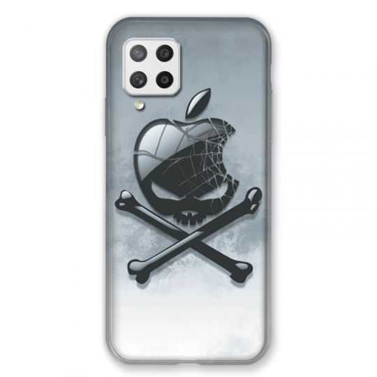 Coque Pour Samsung Galaxy A42 Pomme Tete Mort