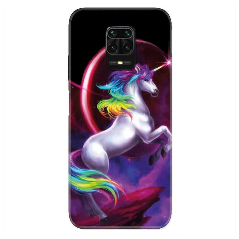 Coque Pour Xiaomi Redmi Note 9S / 9 Pro Licorne Arc en ciel