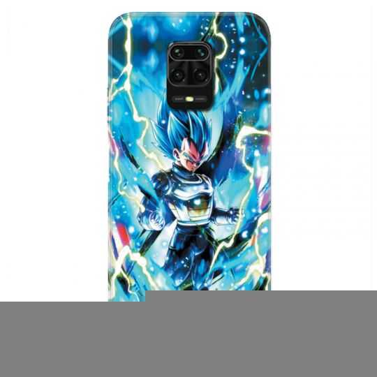 Coque Pour Xiaomi Redmi Note 9S / 9 Pro Manga Dragon Ball Vegeta Bleu