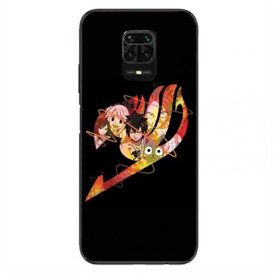 Coque Pour Xiaomi Redmi Note 9S / 9 Pro Manga Fairy Tail Logo Noir