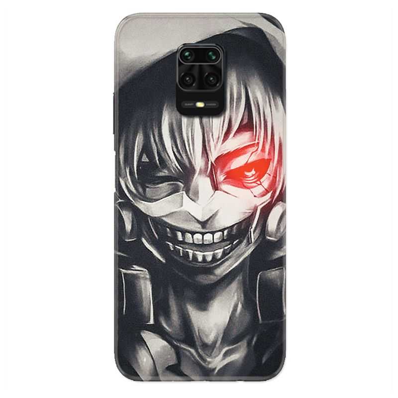 Coque Pour Xiaomi Redmi Note 9S / 9 Pro Manga Kaneki Noir