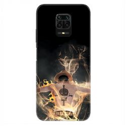 Coque Pour Xiaomi Redmi Note 9S / 9 Pro Manga One Piece Ace Noir