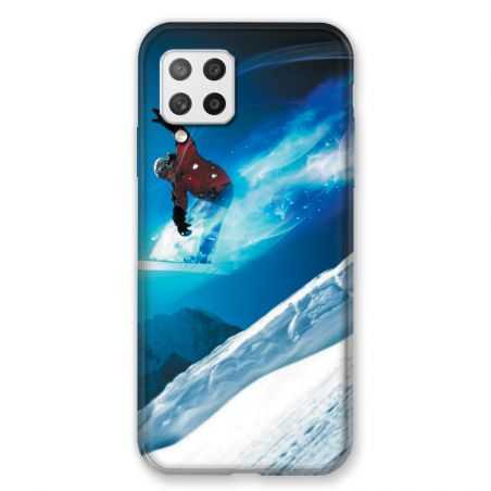 Coque Pour Samsung Galaxy A42 Snowboard Saut