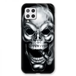 Coque Pour Samsung Galaxy A42 Tete de Mort Fume