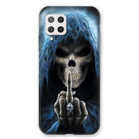 Coque Pour Samsung Galaxy A42 Tete de Mort Doigt