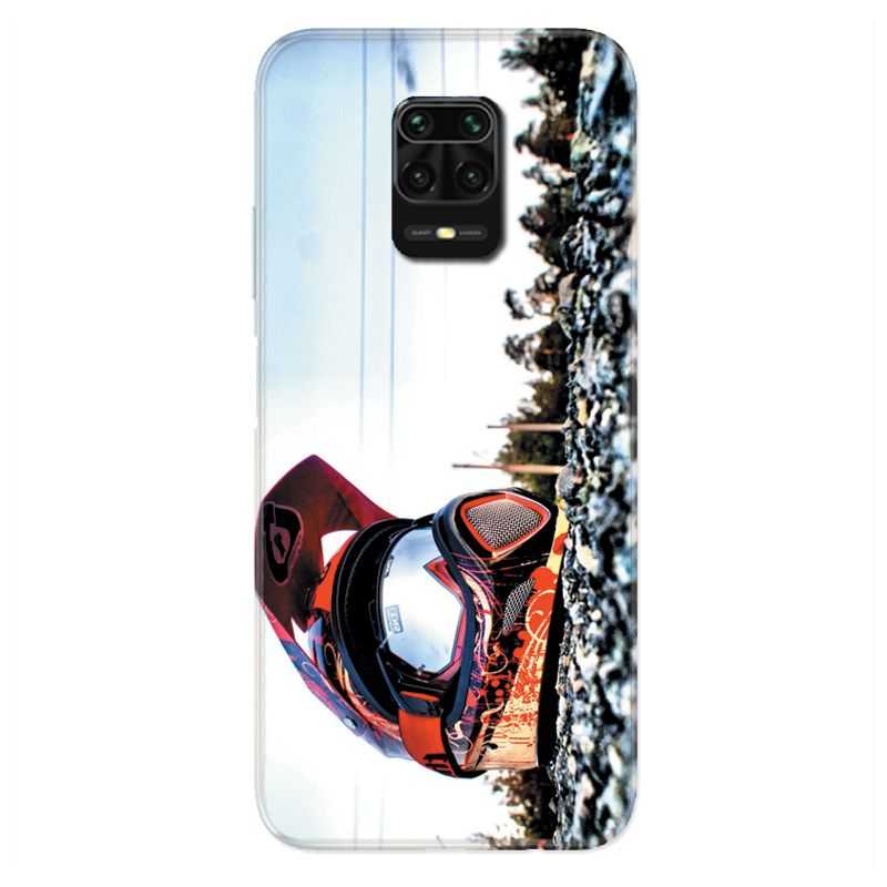 Coque Pour Xiaomi Redmi Note 9S / 9 Pro Moto Casque Cross