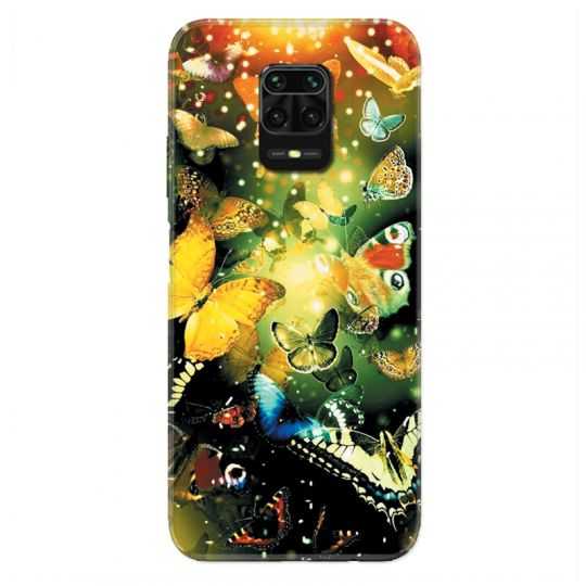 Coque Pour Xiaomi Redmi Note 9S / 9 Pro Papillon Jaune