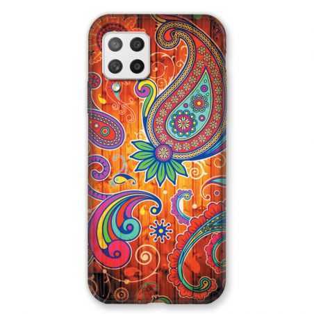 Coque Pour Samsung Galaxy A42 Fleur Psychedelic