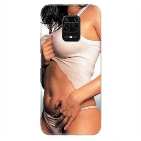 Coque Pour Xiaomi Redmi Note 9S / 9 Pro Sexy Tee Shirt Blanc