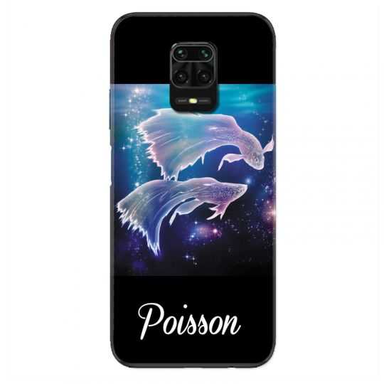 Coque Pour Xiaomi Redmi Note 9S / 9 Pro Signe Zodiaque 2 Poisson
