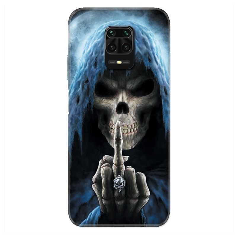 Coque Pour Xiaomi Redmi Note 9S / 9 Pro Tete de Mort Doigt