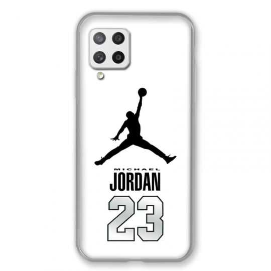 Coque Pour Samsung Galaxy A42 Jordan 23 Blanc