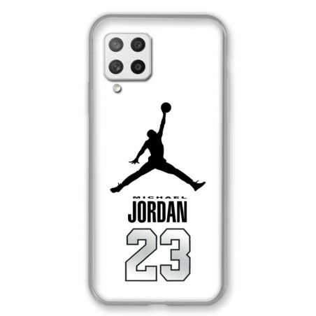 Coque Pour Samsung Galaxy A42 Jordan 23 Blanc