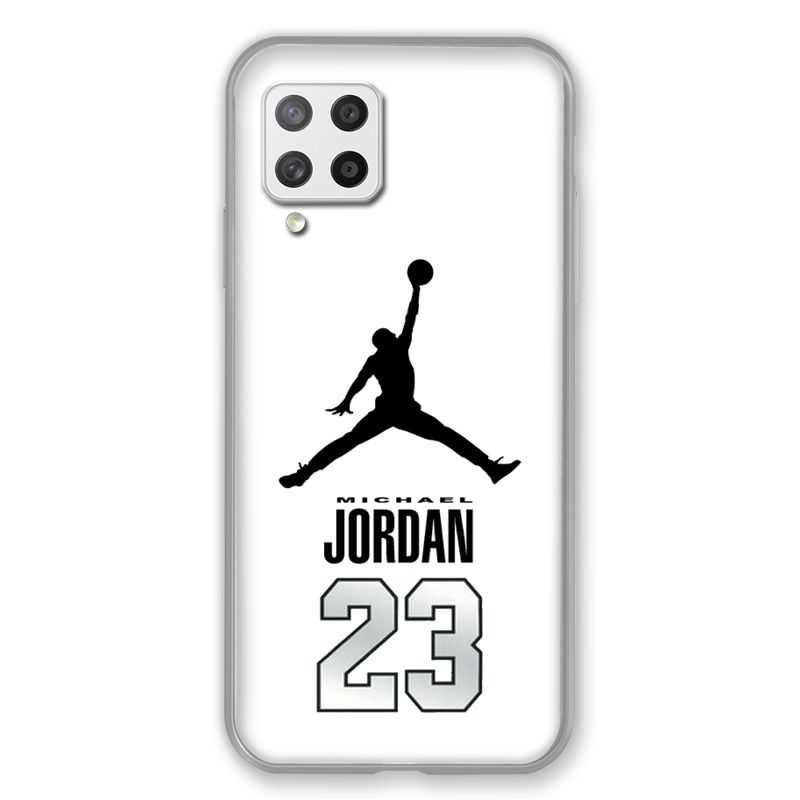Coque Pour Samsung Galaxy A42 Jordan 23 Blanc