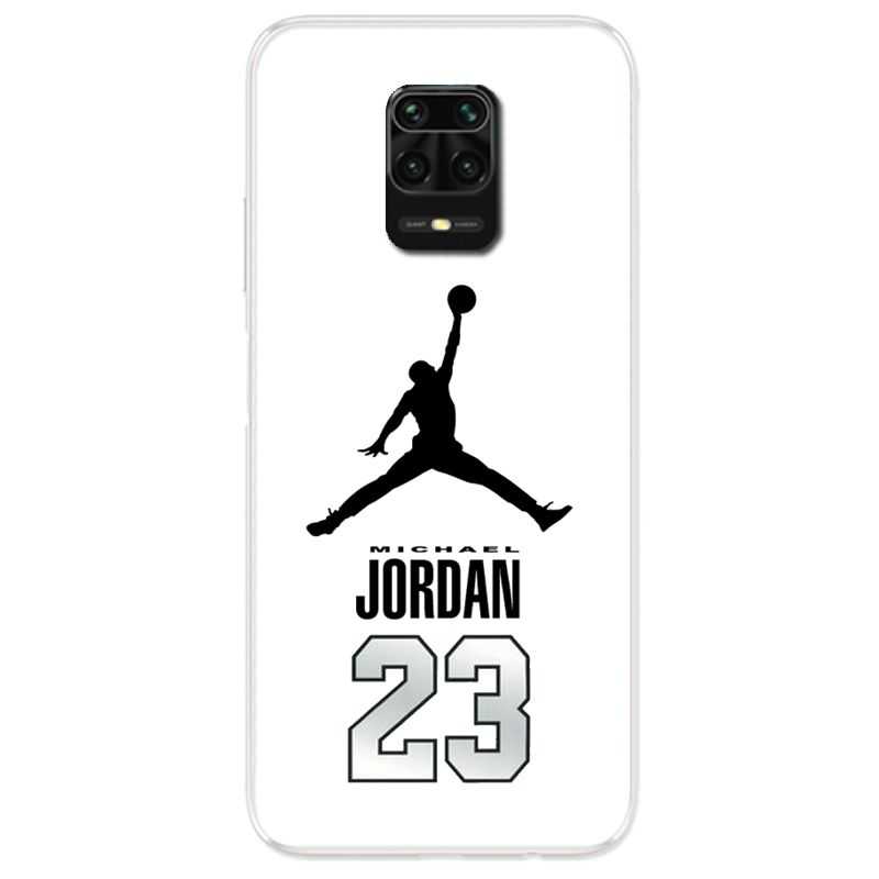 Coque Pour Xiaomi Redmi Note 9S / 9 Pro Jordan 23 Blanc