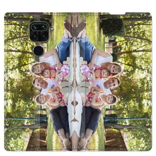 Housse Cuir Portefeuille Pour Xiaomi Redmi Note 9 Personnalisee