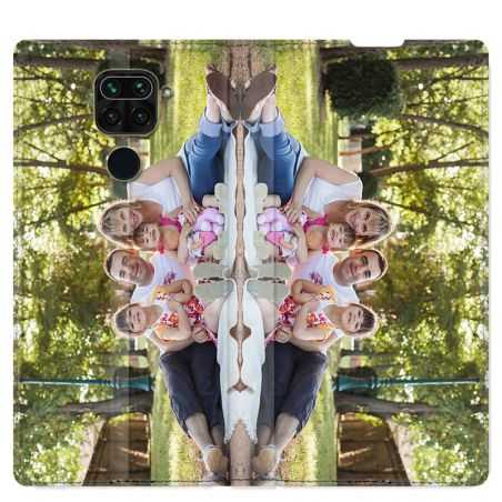 Housse Cuir Portefeuille Pour Xiaomi Redmi Note 9 Personnalisee