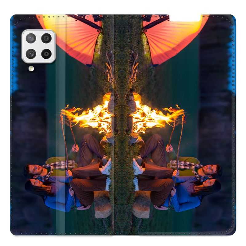 Housse Cuir Portefeuille Pour Samsung Galaxy A42 Personnalisee