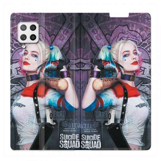 Housse Cuir Portefeuille Pour Samsung Galaxy A42 Harley Quinn Batte