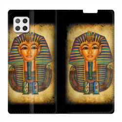 Housse Cuir Portefeuille Pour Samsung Galaxy A42 Egypte Pharaon