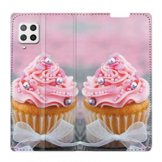 Housse Cuir Portefeuille Pour Samsung Galaxy A42 Cupcake