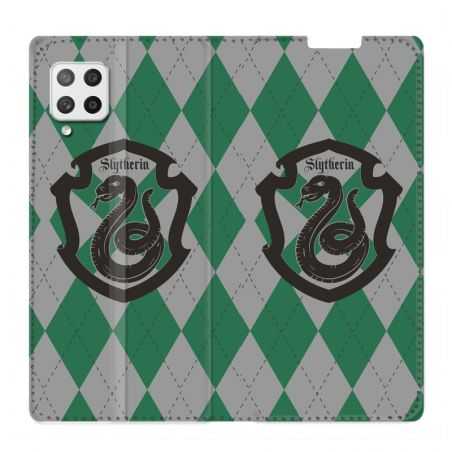 Housse Cuir Portefeuille Pour Samsung Galaxy A42 WB License Harry Potter Slytherin