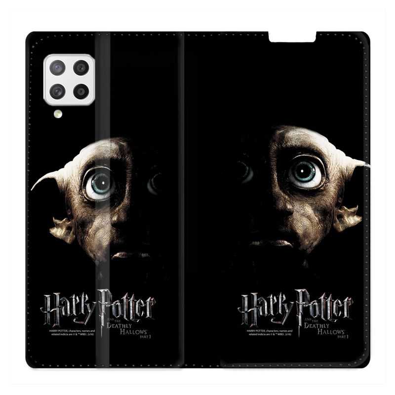 Housse Cuir Portefeuille Pour Samsung Galaxy A42 WB License Harry Potter Hollows Dobby