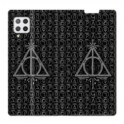 Housse Cuir Portefeuille Pour Samsung Galaxy A42 WB License Harry Potter Triangle noir