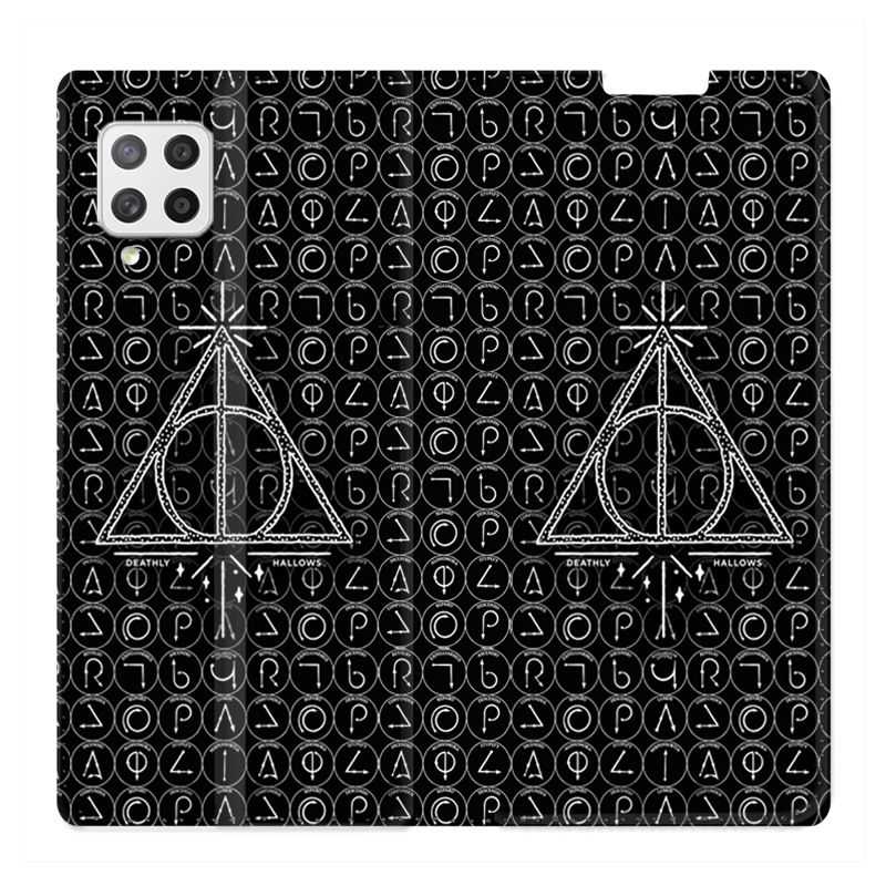 Housse Cuir Portefeuille Pour Samsung Galaxy A42 WB License Harry Potter Triangle noir