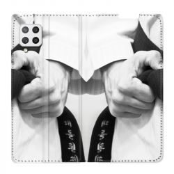 Housse Cuir Portefeuille Pour Samsung Galaxy A42 Judo Kimono