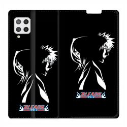 Housse Cuir Portefeuille Pour Samsung Galaxy A42 Manga Bleach Duo