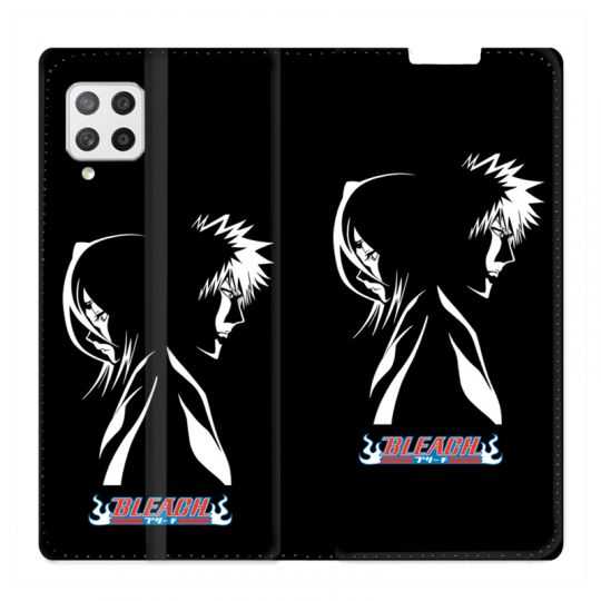 Housse Cuir Portefeuille Pour Samsung Galaxy A42 Manga Bleach Duo