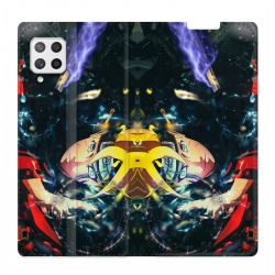 Housse Cuir Portefeuille Pour Samsung Galaxy A42 Manga Boruto Eclair