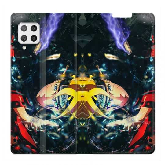 Housse Cuir Portefeuille Pour Samsung Galaxy A42 Manga Boruto Eclair