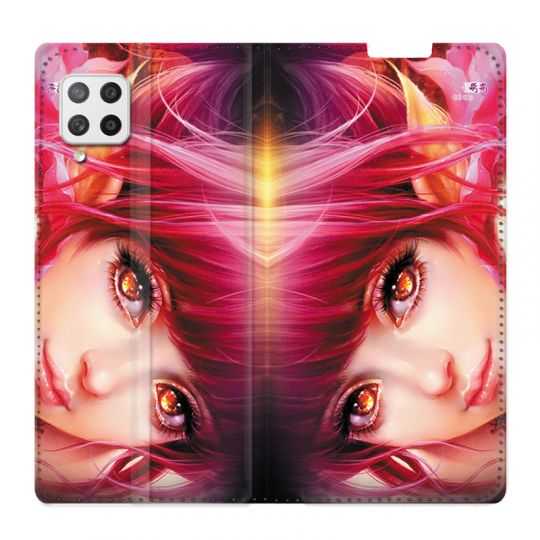 Housse Cuir Portefeuille Pour Samsung Galaxy A42 Manga Elfe