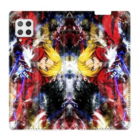 Housse Cuir Portefeuille Pour Samsung Galaxy A42 Manga Fullmetal Alchemist Color