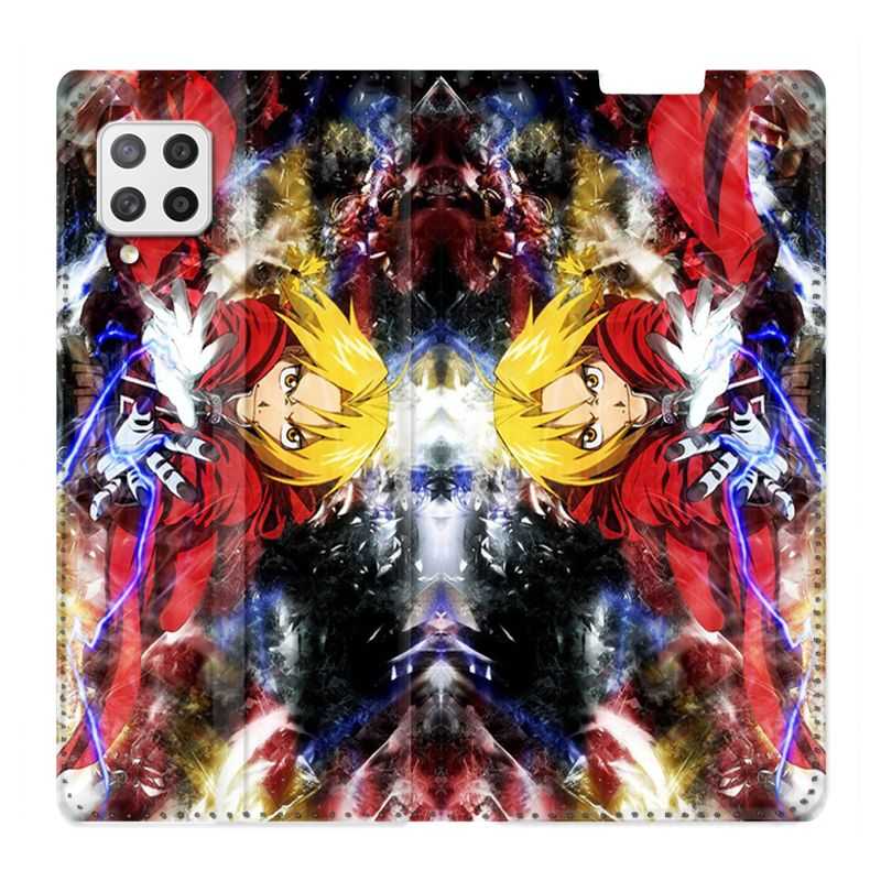 Housse Cuir Portefeuille Pour Samsung Galaxy A42 Manga Fullmetal Alchemist Color