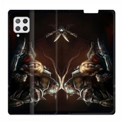 Housse Cuir Portefeuille Pour Samsung Galaxy A42 Manga Fullmetal Alchemist Frere