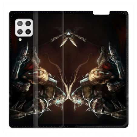 Housse Cuir Portefeuille Pour Samsung Galaxy A42 Manga Fullmetal Alchemist Frere