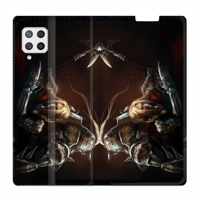 Housse Cuir Portefeuille Pour Samsung Galaxy A42 Manga Fullmetal Alchemist Frere
