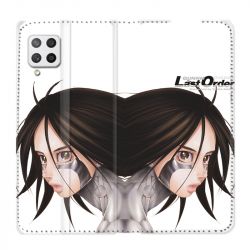 Housse Cuir Portefeuille Pour Samsung Galaxy A42 Manga Gunnm Gally